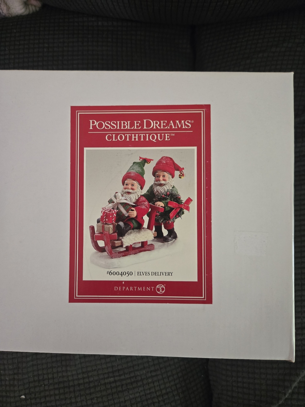 Possible Dreams Elves Delivery Holiday Figurine - Red & Green